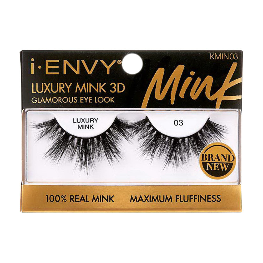 Kiss I Envy Luxury Mink 3D 03 Eye Lashes, 1 Ea